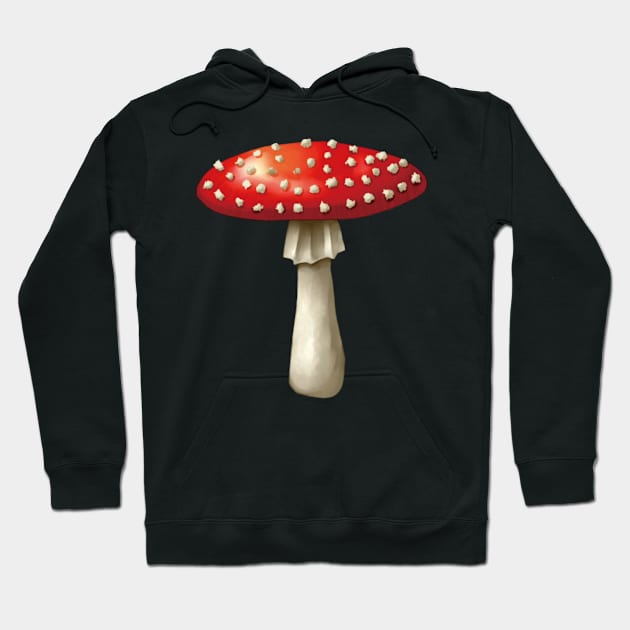 Fly Agaric (Amanita muscaria) Mushrooms Hoodie by PurplePeacock